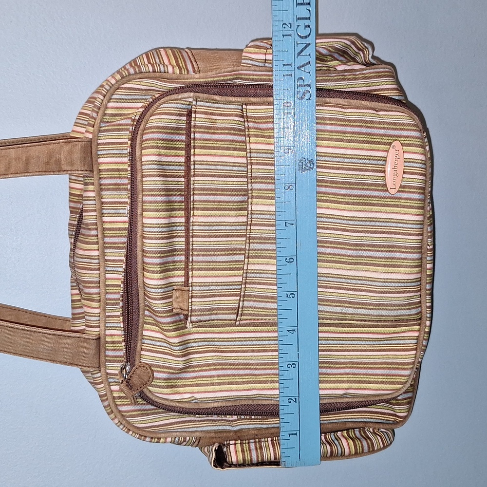 π 4 piece Longaberger bags set. Hobo, cell cosmetics, tote. Striped. - Picture 17 of 17